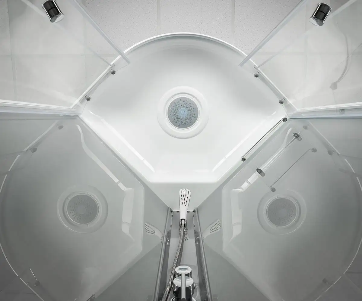 Душевая кабина Saniteco SNT-84 90х90 (серый/прозрачное стекло) - фото товара