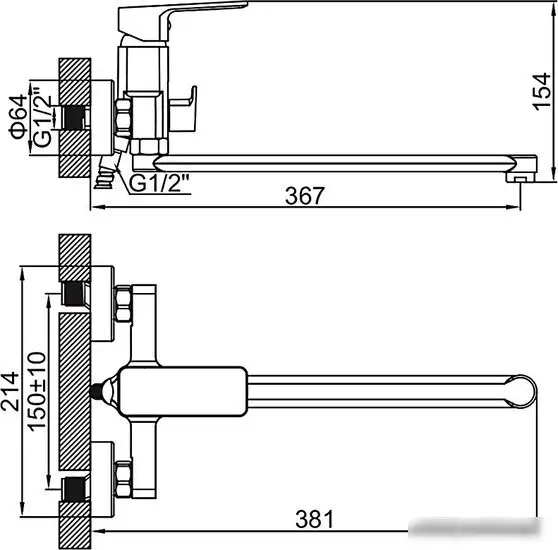 Смеситель Ledeme L2280B - фото товара