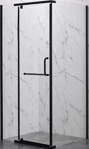 Душевой уголок Veconi 90x90x200 RV18B-90-01-C5 (стекло прозрачное/черный) - изображение в каталоге