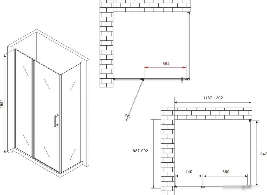 Душевой уголок Abber Sonnenstrand AG04120S-S90 - фото товара