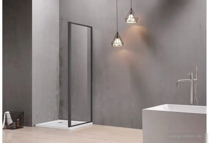 Душевая стенка Aquatek AQ ARI WA 08020BL 80x200 (черный/прозрачное стекло) - фото товара