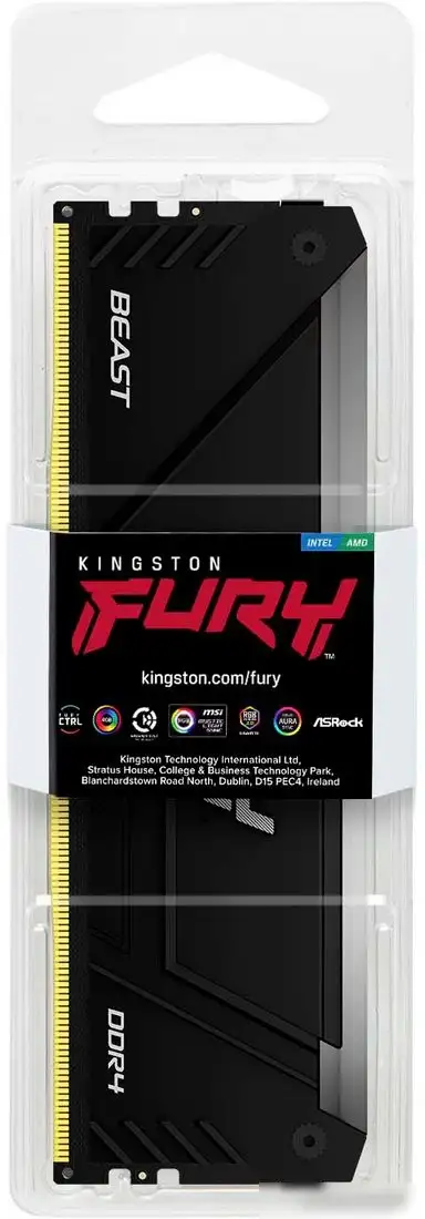 Оперативная память Kingston FURY Beast RGB 8ГБ DDR4 3600 МГц KF436C17BB2A/8 – фото товара
