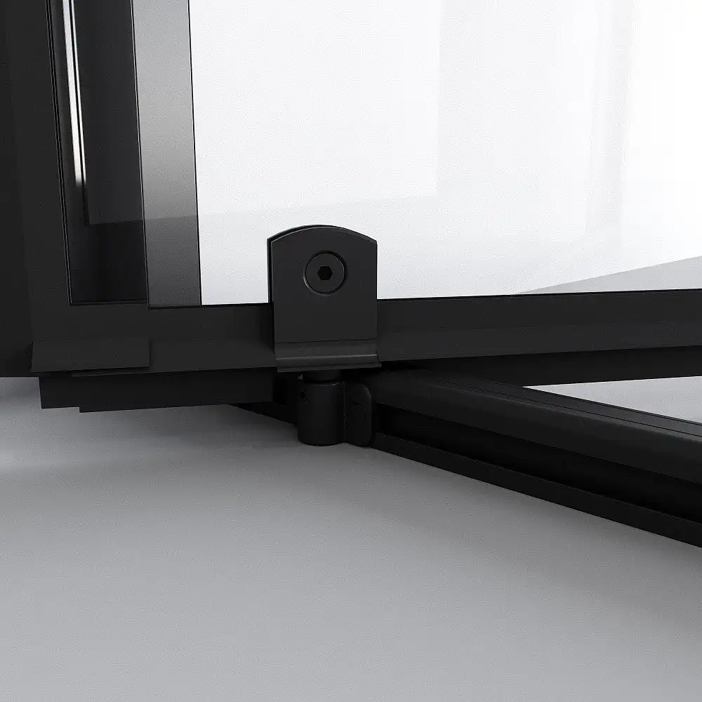 Душевая дверь Niagara NG-85-8AB 80x195 (черный матовый/прозрачное стекло) - фото товара