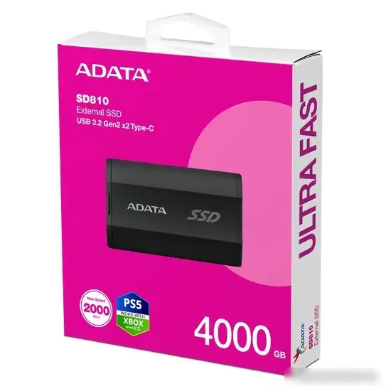 Внешний накопитель ADATA SD810 4TB SD810-4000G-CBK – фото товара