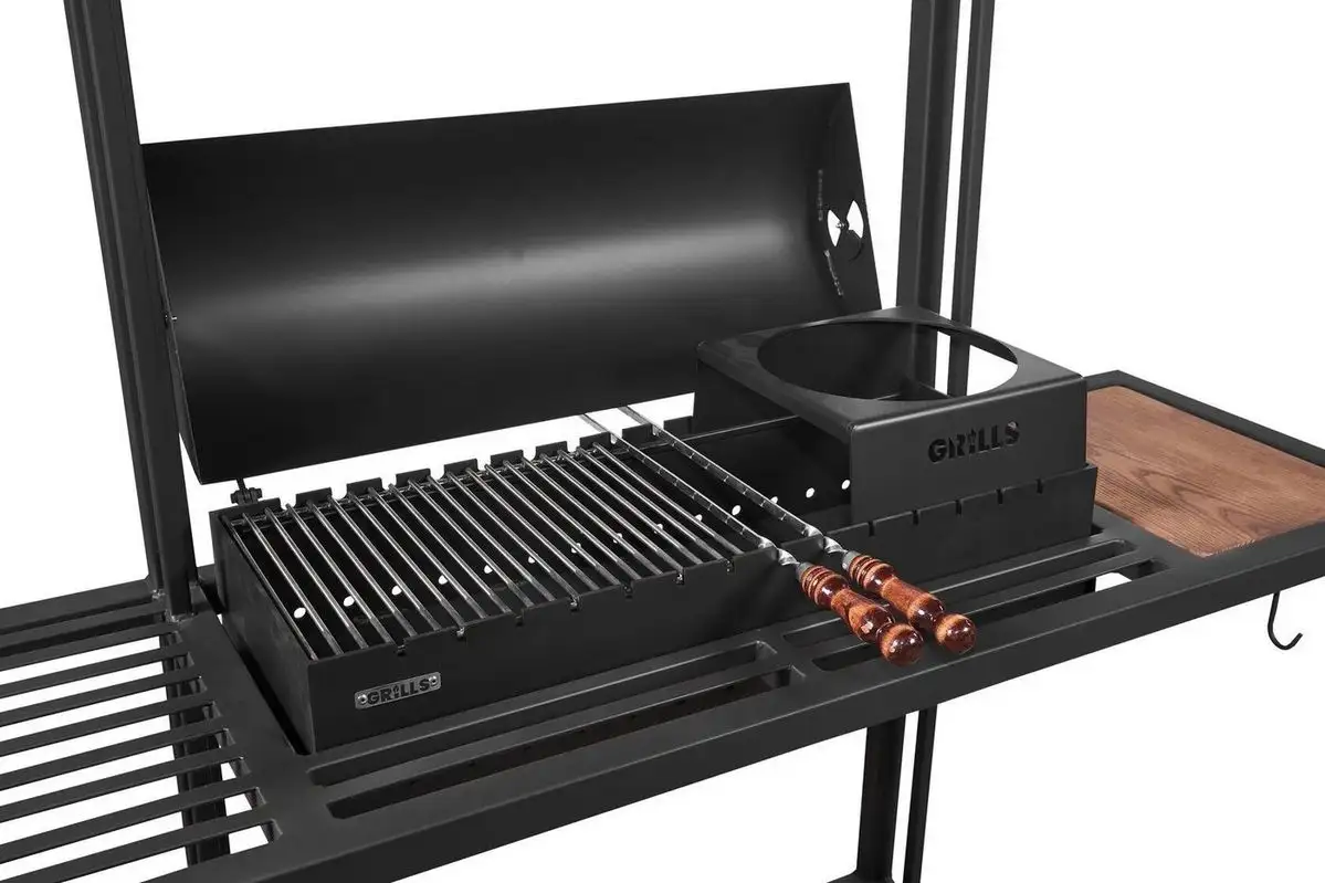 Мангал для дачи Grills Барбекю Лофт 800 с навесом – фото товара