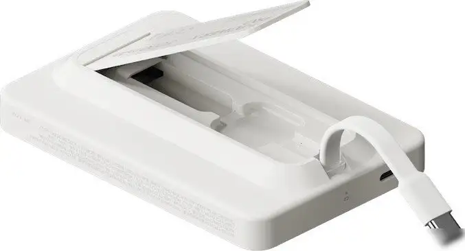 Внешний аккумулятор Momax 1-Power X Pro Magnetic Built-In USB-C IP131 5000mAh (белый) – фото товара