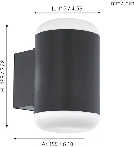 Уличный настенный светильник Eglo Merlito 97844 – фото товара