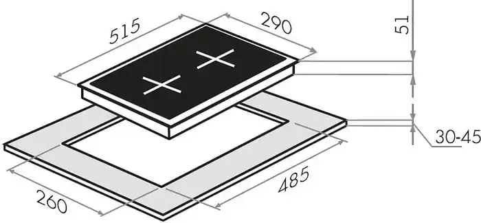 Варочная панель HOMSair HGE323GCWH - фото товара