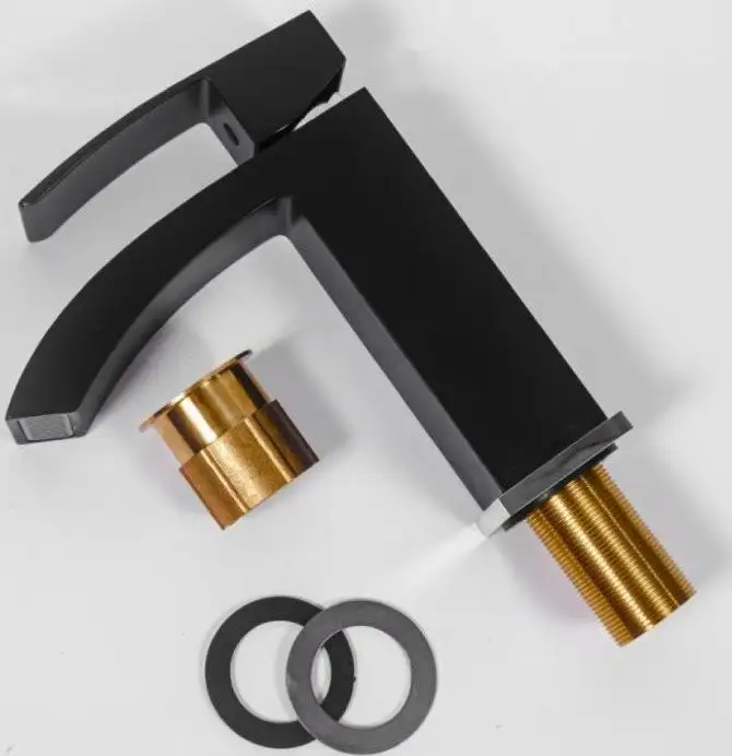 Смеситель Hansberge H1077 (черный хром) - фото товара