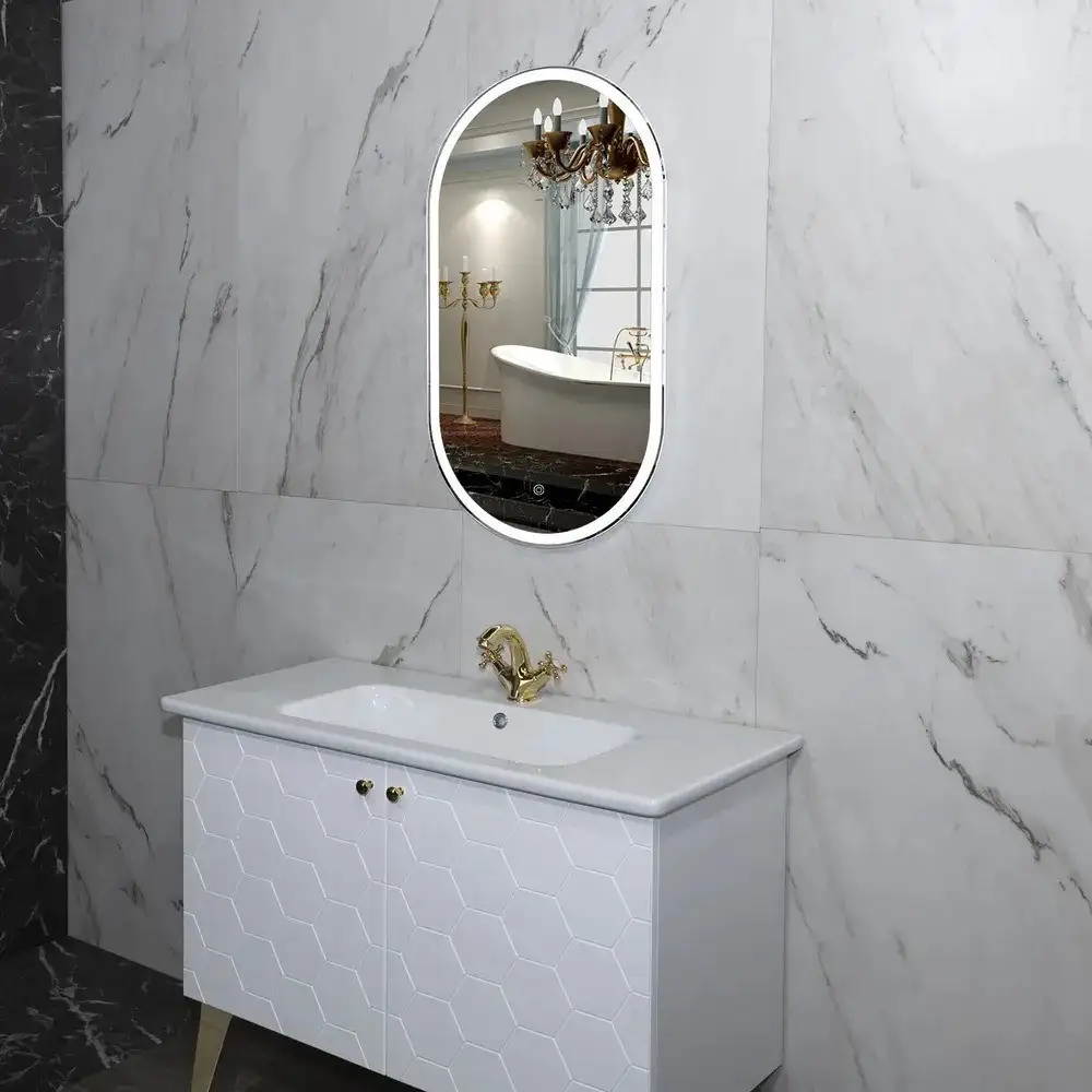 Пекам Зеркало Iva 1 45x90 Iva1-45x90s (с подсветкой, с сенсором на прикосновение) – фото товара