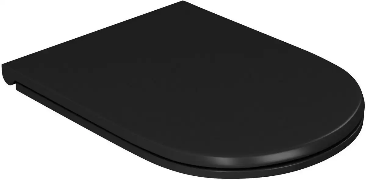 Унитаз подвесной D&K Venice DT1026025 (черный, сиденье микролифт) - фото товара