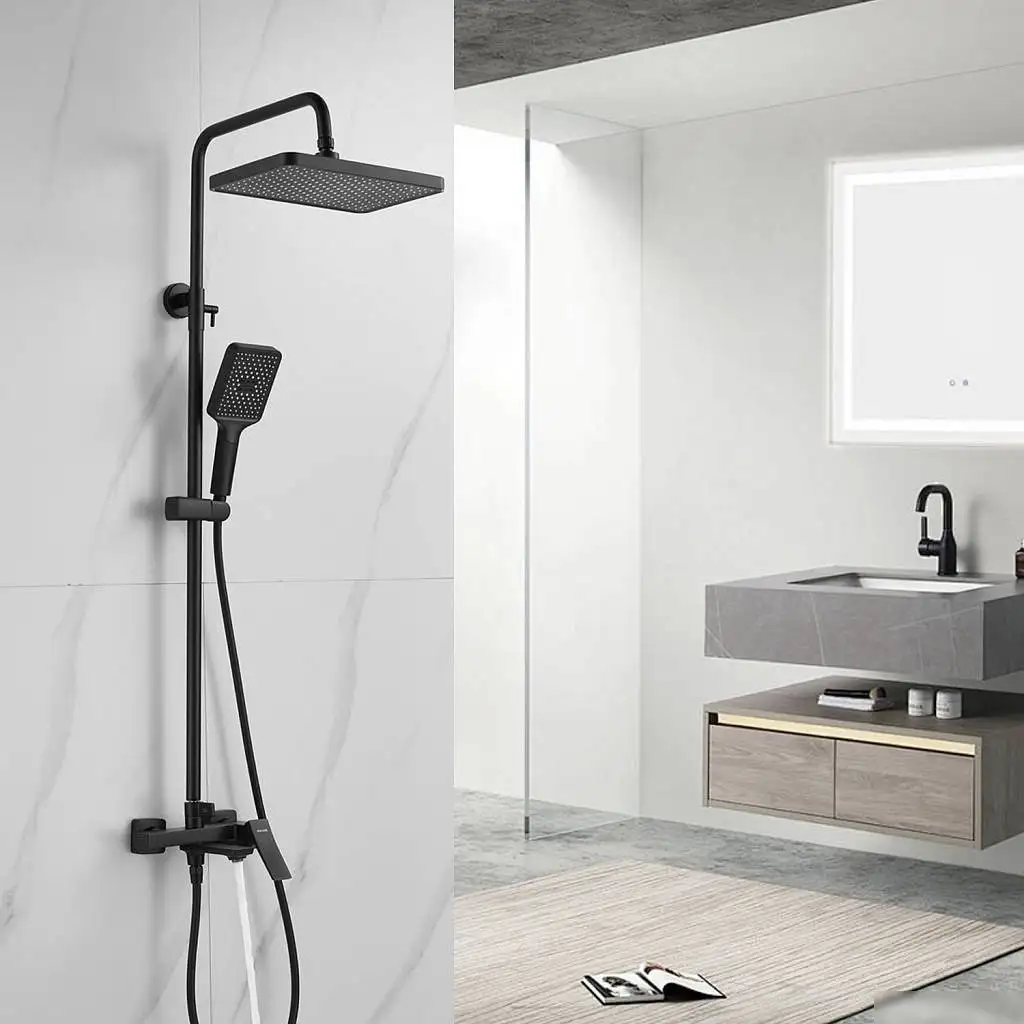 Душевая система Shevanik S4436H (черный) - фото товара