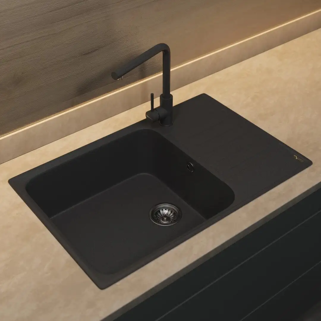 Кухонная мойка Uperwood UPD-400 (уголь) - фото товара