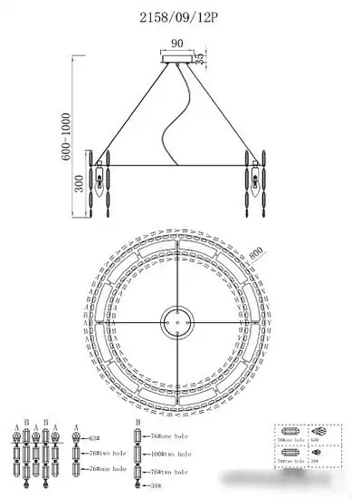 Подвесная люстра Stilfort Legacy 2158/09/12P – фото товара