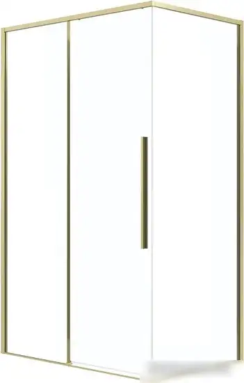 Душевой уголок Grossman Galaxy 130x80x195 120.K33.01.1380.32.00 (золото сатин/прозрачное стекло)
