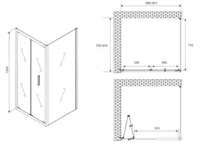 Душевой уголок Abber Sonnenstrand AG07090-S80 - подробное фото Душевой уголок Abber Sonnenstrand AG07090-S80 - фото товара
