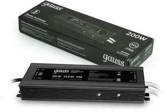 Блок питания Gauss 200W 24V IP66 202022400