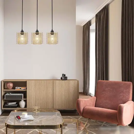 Подвесная люстра Escada Grid 10190/3S E27*40W Gold – фото товара