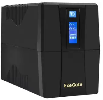 Источник бесперебойного питания ExeGate SpecialPro Smart LLB-600.LCD.AVR.2SH.RJ.USB EP285580RUS – изображение в каталоге
