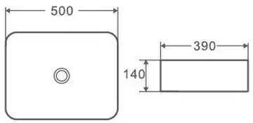 Умывальник D&K Berlin DT1431425 (черный) - фото товара