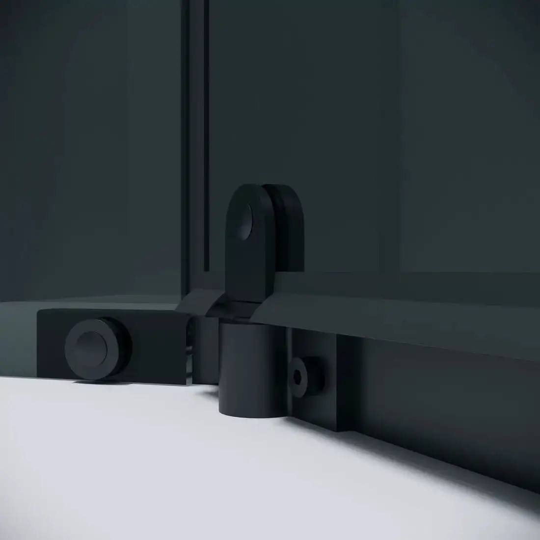 Душевой уголок Grossman Pragma 100x100x195 302.K33.03.1010.21.10 (черный матовый/тонированное стекло) - фото товара