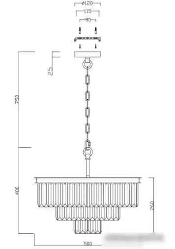 Подвесная люстра Maytoni Revero MOD085PL-07CH – фото товара