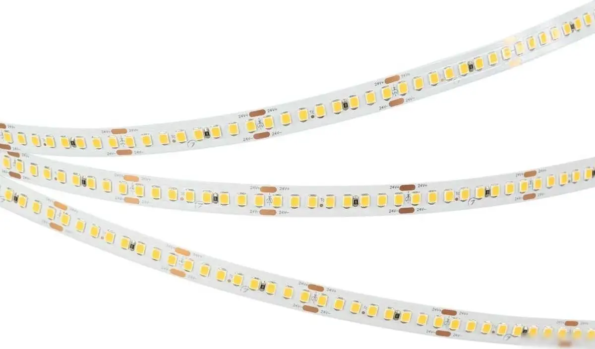 Светодиодная лента Arlight 17.6W/m 192LED/m 2835SMD теплый белый 5M RT-A192-10mm 24V Warm3000 038775 – фото товара