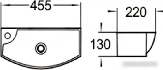 Умывальник SantiLine SL-2013LMB - фото товара