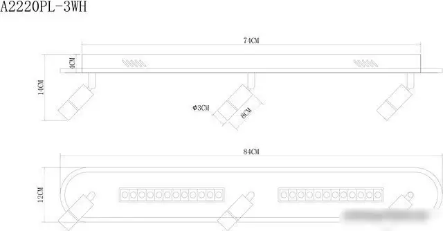 Спот Arte Lamp A2220PL-3WH – фото товара