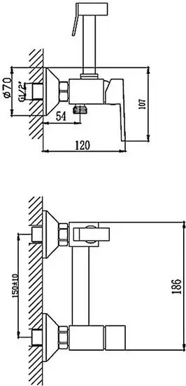 Смеситель Haiba HB5513 (хром) - фото товара