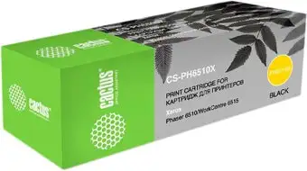 Картридж CACTUS CS-PH6510BK (аналог Xerox 106R03484) – изображение в каталоге