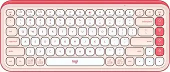 Клавиатура Logitech Pop Icon Keys 920-013089 (розовый/белый, с гравировкой) – изображение в каталоге