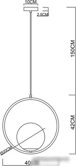 Подвесная люстра Arte Lamp Matisse A7742SP-1AB – фото товара