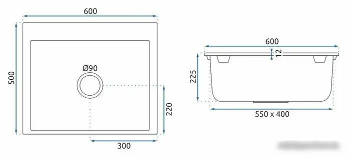 Кухонная мойка Rea ZLE-00131 - фото товара