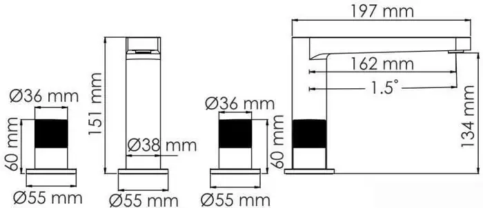 Смеситель Wasserkraft Schunter 8235 - фото товара
