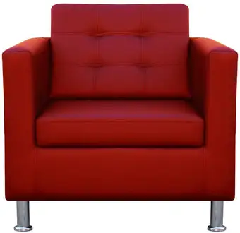 Интерьерное кресло Brioli Дилли клетка (L19/красный) – изображение в каталоге