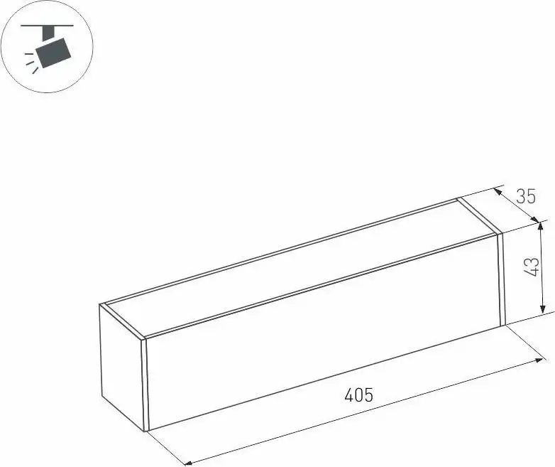 Трековый светильник Arlight Mag-Flat-45-L405-12W Warm3000 046580 – фото товара