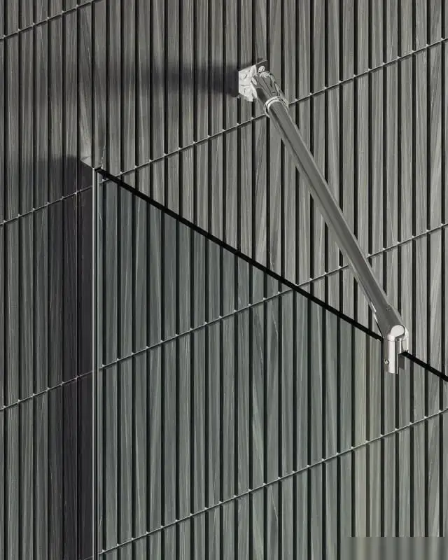 Душевая стенка MaybahGlass 195x69 MGD-701-5у (прозрачное стекло/хром матовый) - фото товара