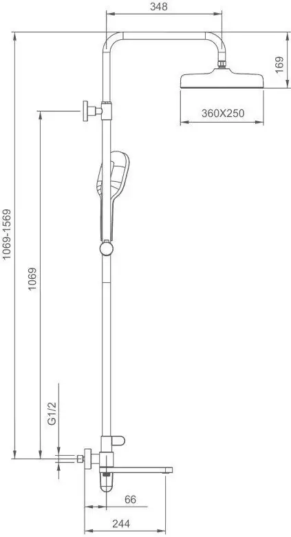 Душевая система Gappo G2410-3 - фото товара