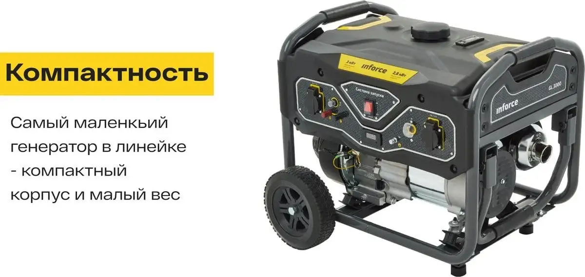 Бензиновый генератор Inforce GL 3000 – фото товара