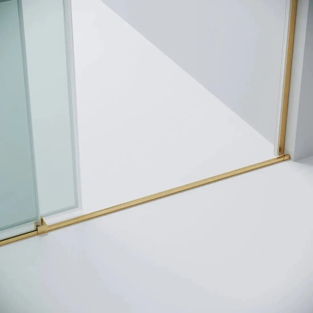 Душевая дверь Grossman Galaxy 100x195 100.K33.01.100.32.00 (золото сатин/стекло прозрачное) - фото товара