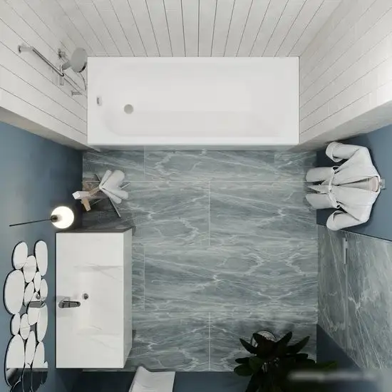 Ванна 1AcReal Дюна 170х70 (с ножками и экраном) - фото товара