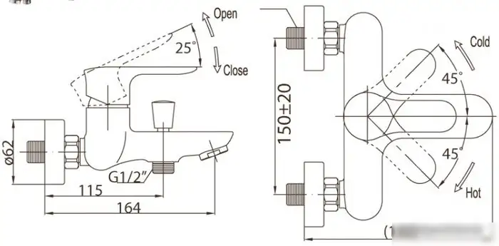 Смеситель BelBagno Reno REN-VASM-CRM - фото товара