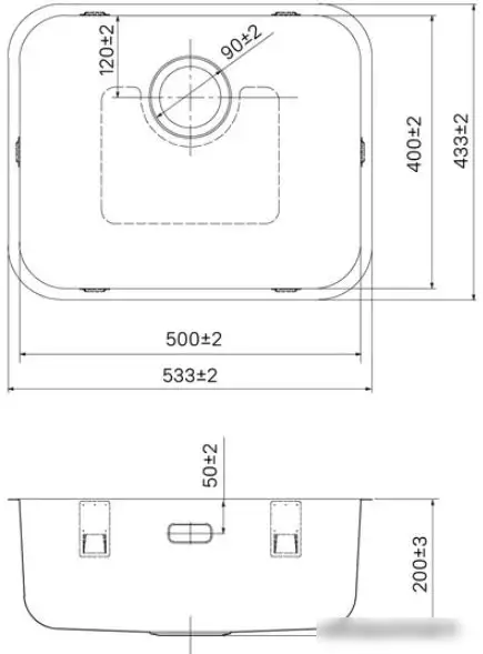 Кухонная мойка IDDIS Mate MAT53S0i77 - фото товара