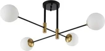 Люстра средней высоты Crystal Lux Fidel PL4 Black – изображение в каталоге