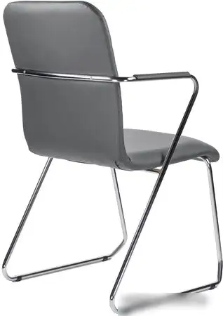 Кресло Brabix Visit CF-101 (хром/экокожа темно-серый) – фото товара