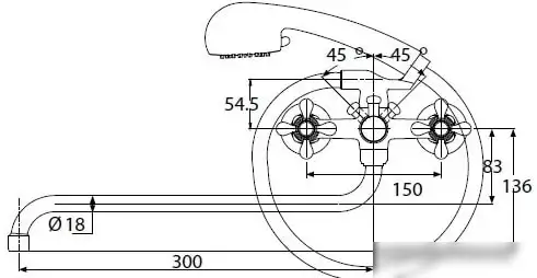 Смеситель Kaiser Carlson Style 44255 - фото товара