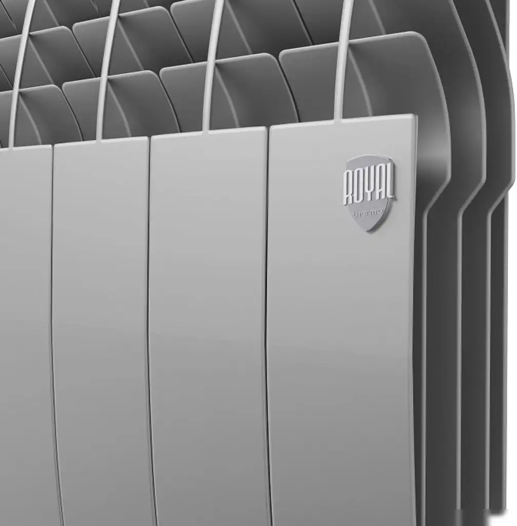 Биметаллический радиатор Royal Thermo BiLiner 350 Silver Satin VR (12 секций) - фото товара