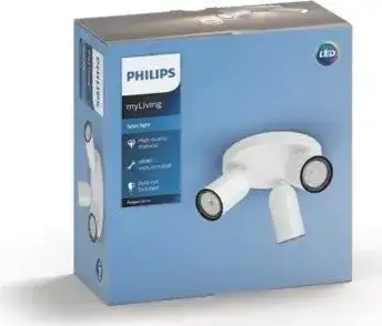 Припотолочная люстра Philips Pongee Plate/Spiral White 3xNW 230V 915005531101 – фото товара