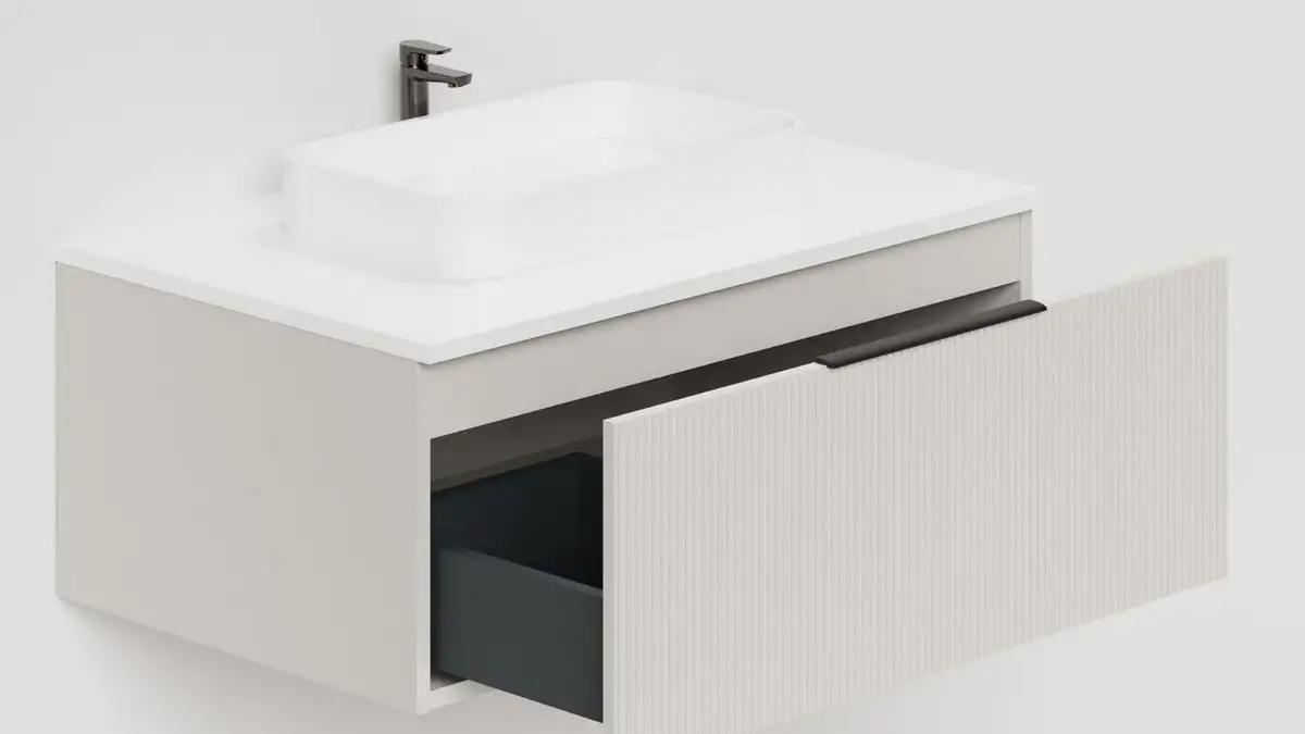 Salini Тумба под умывальник Touch V 80 T800V1C (кремовый) – фото товара